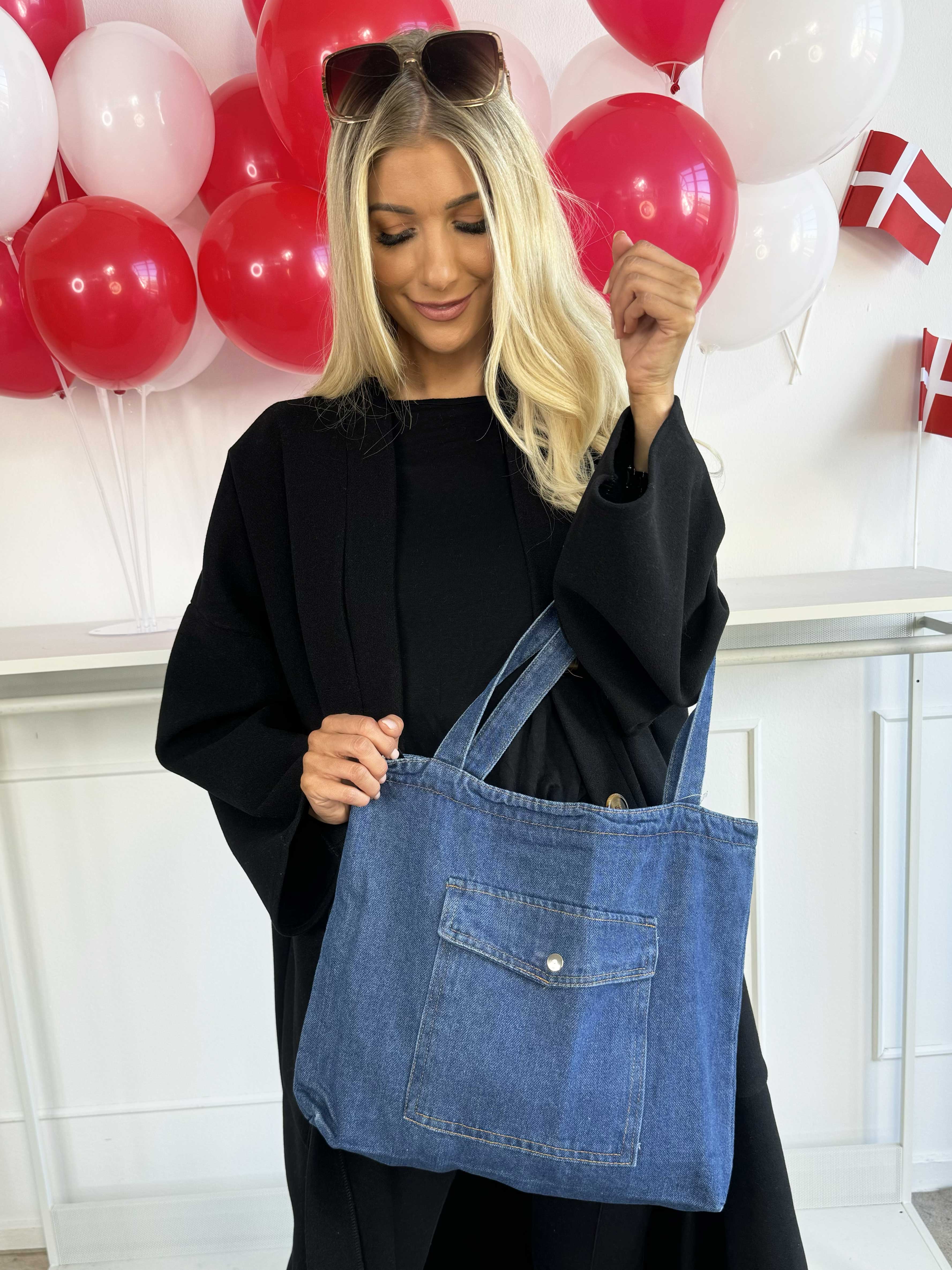 Betti - Denimväska med stor ficka